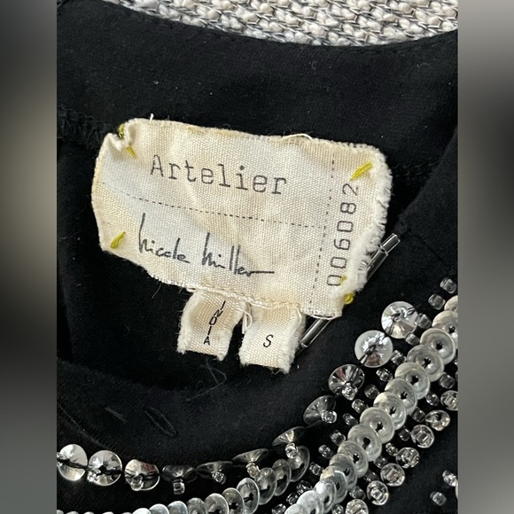 Nicole Miller Black Sleeveless Sheath Mini Dress - Picture 8 of 16